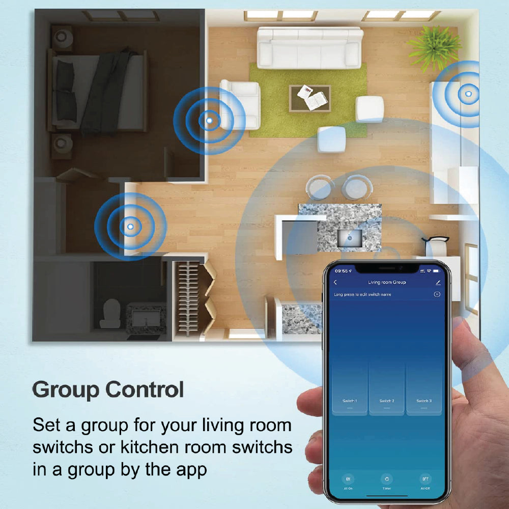 Smart Light Switch SJ-01 by | Smart Switch | Tradeo Shopping