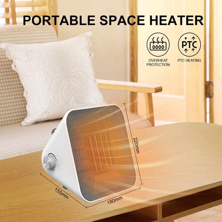 Electric Mini Space Heating Desk Fan 1500W ST-4089 by Winning Star
