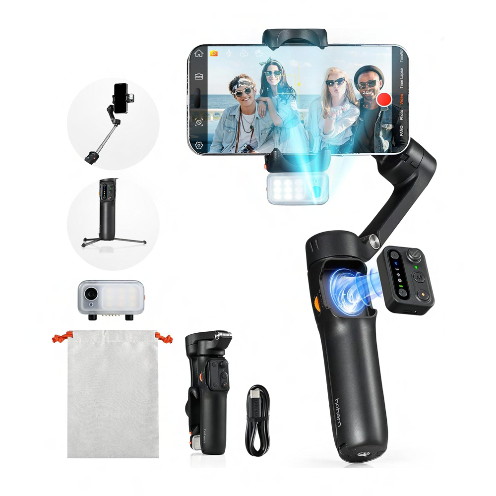 iSteady V3 Foldable Smartphone Gimbal Stabilizer with Detachable Remote Control by Hohem