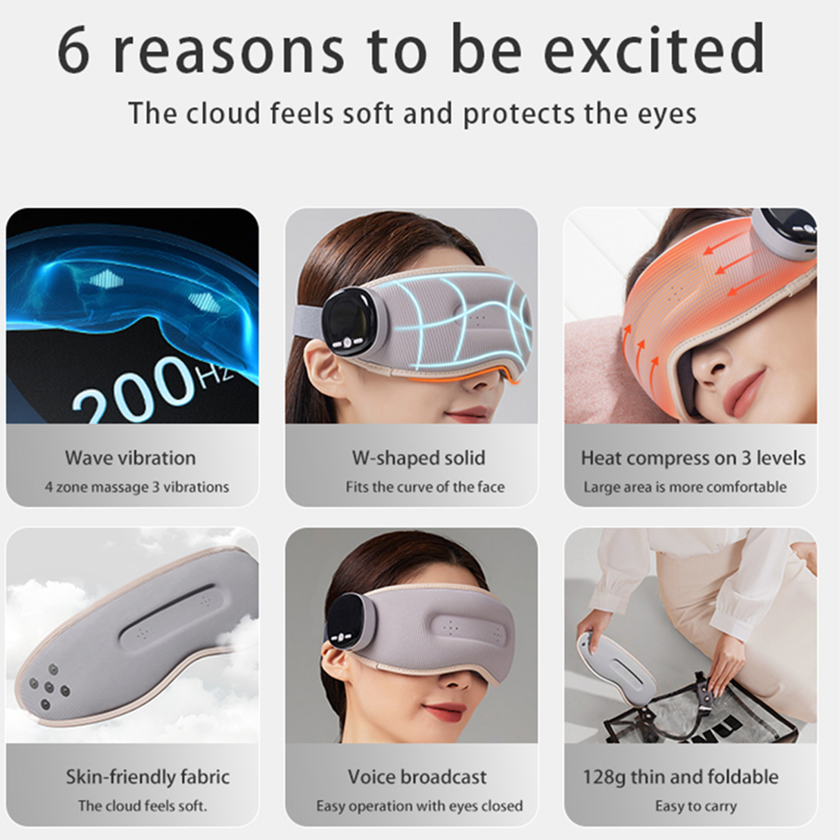 Hot & Cold Eye Massager with Adjustable Heat
