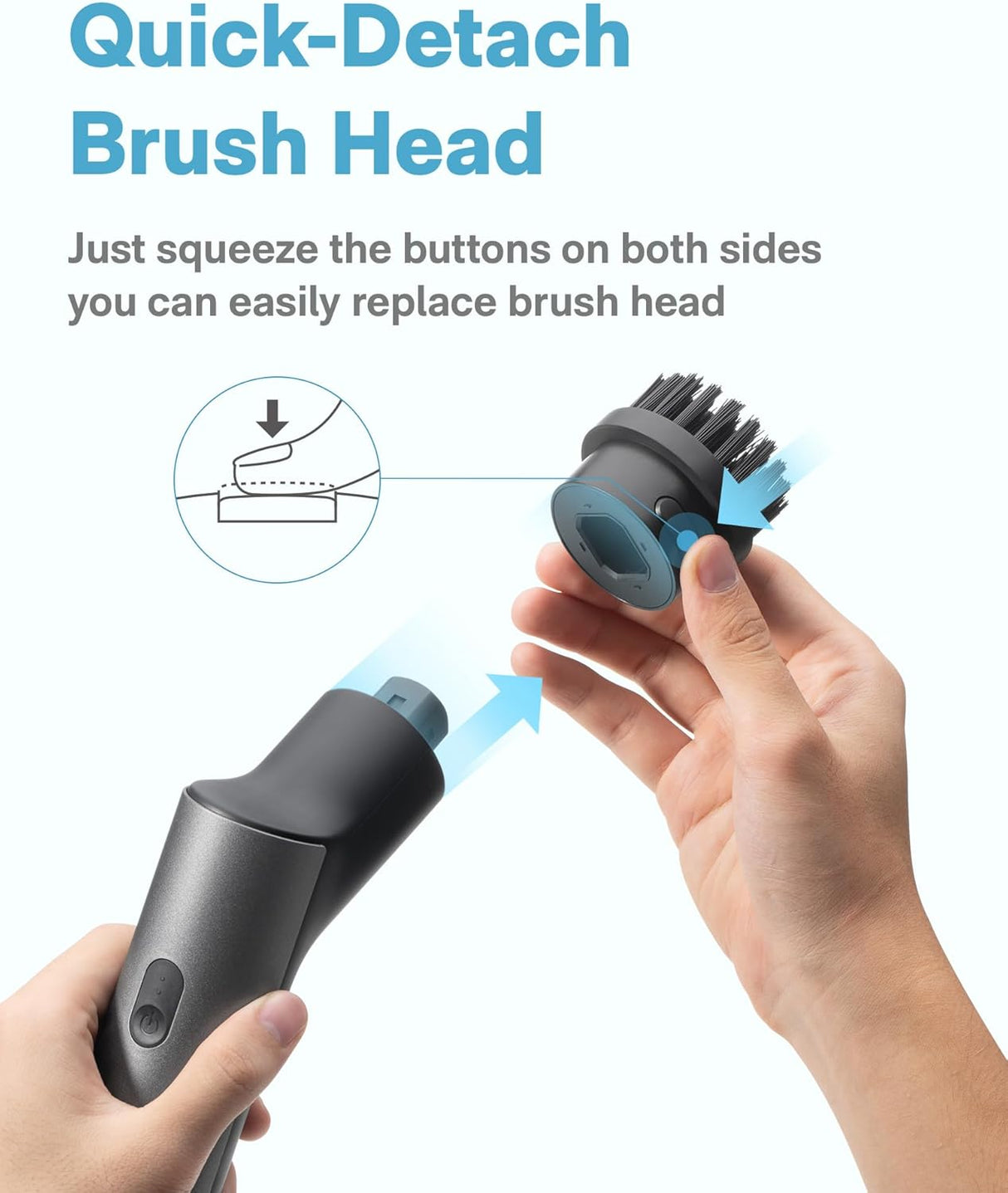 HOTO Electric Cleaning Brush 7 in 1 Set