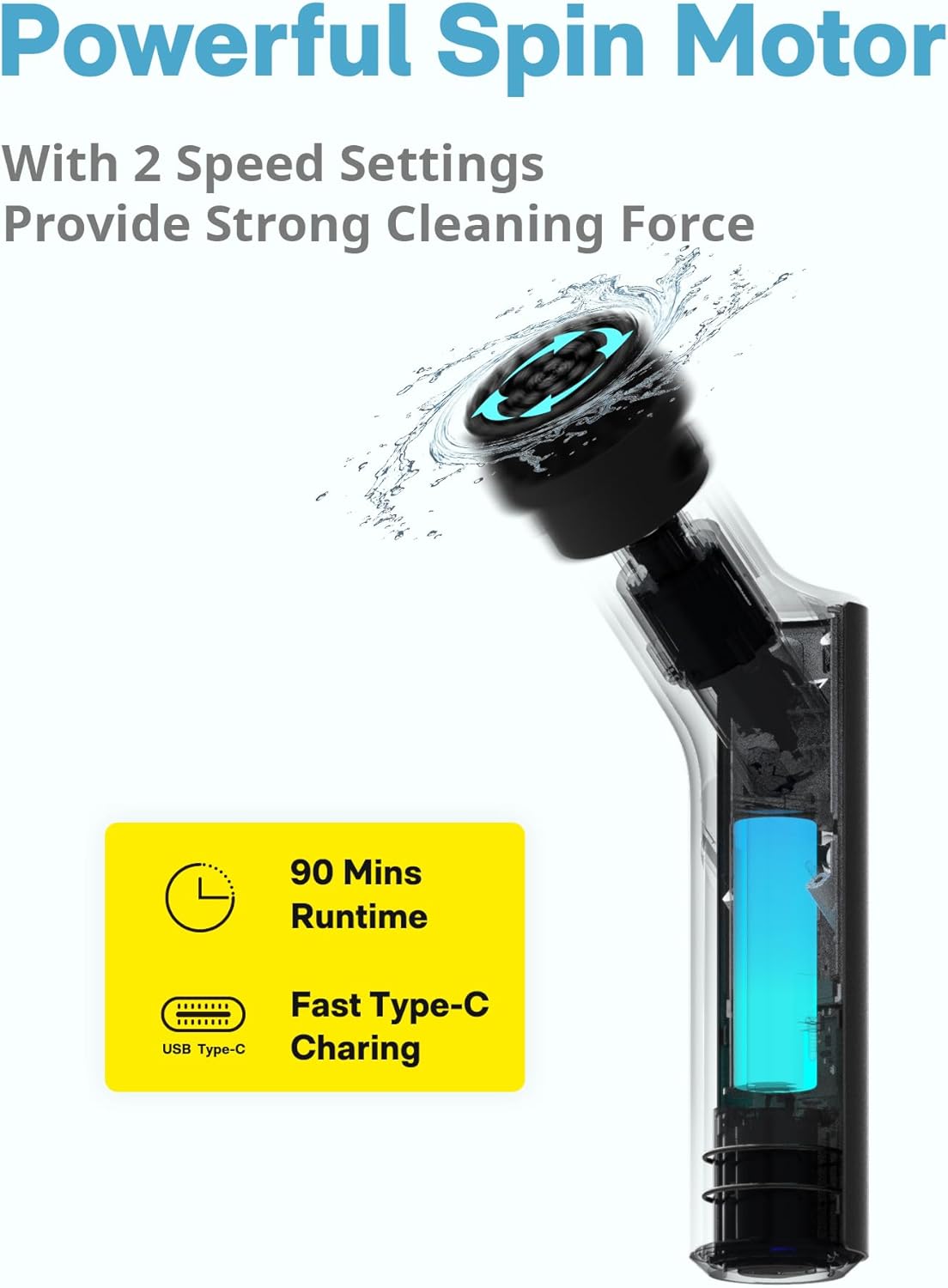 HOTO Electric Cleaning Brush 7 in 1 Set