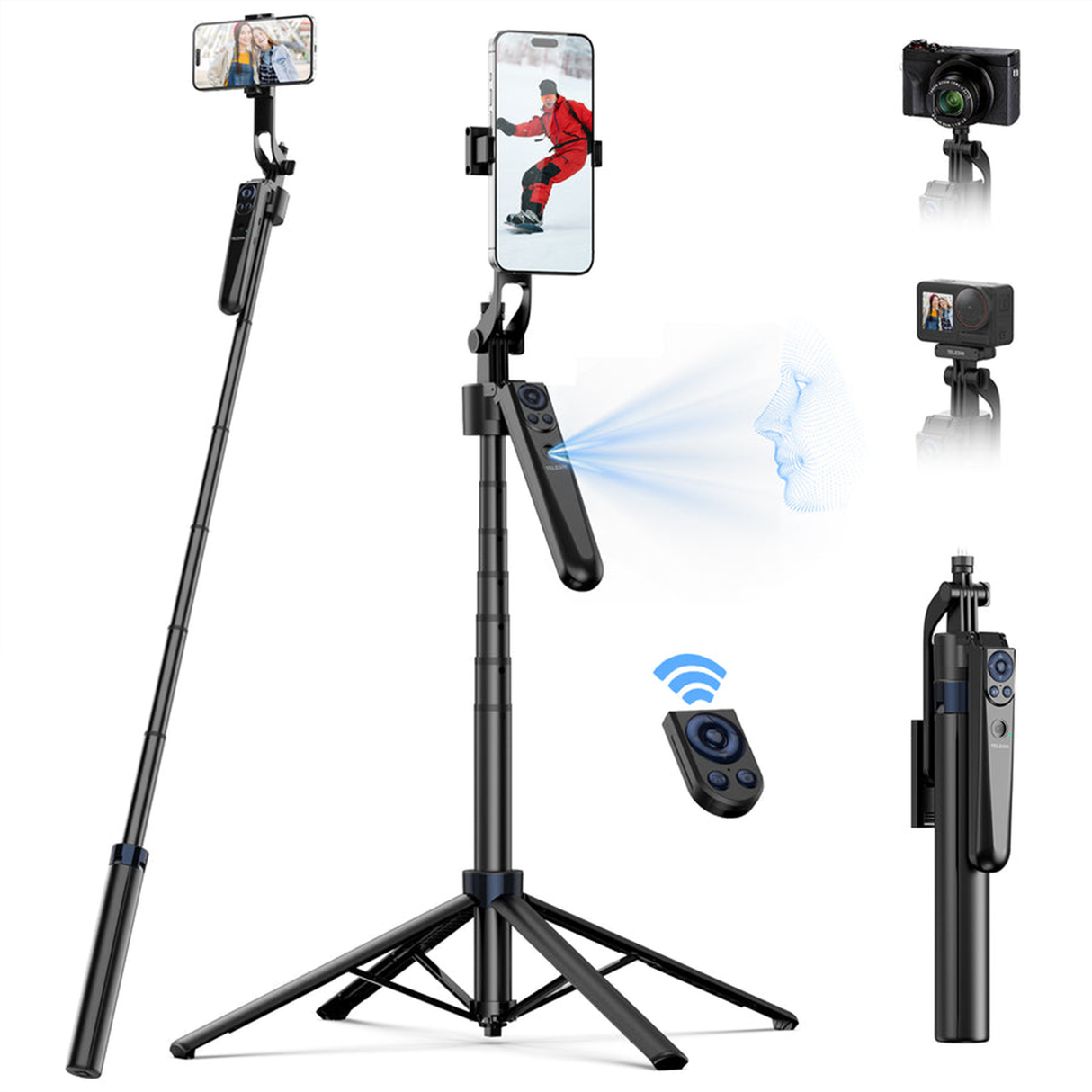 Intelligent Auto Tracking Tripod P3-MS-01 by TELESIN