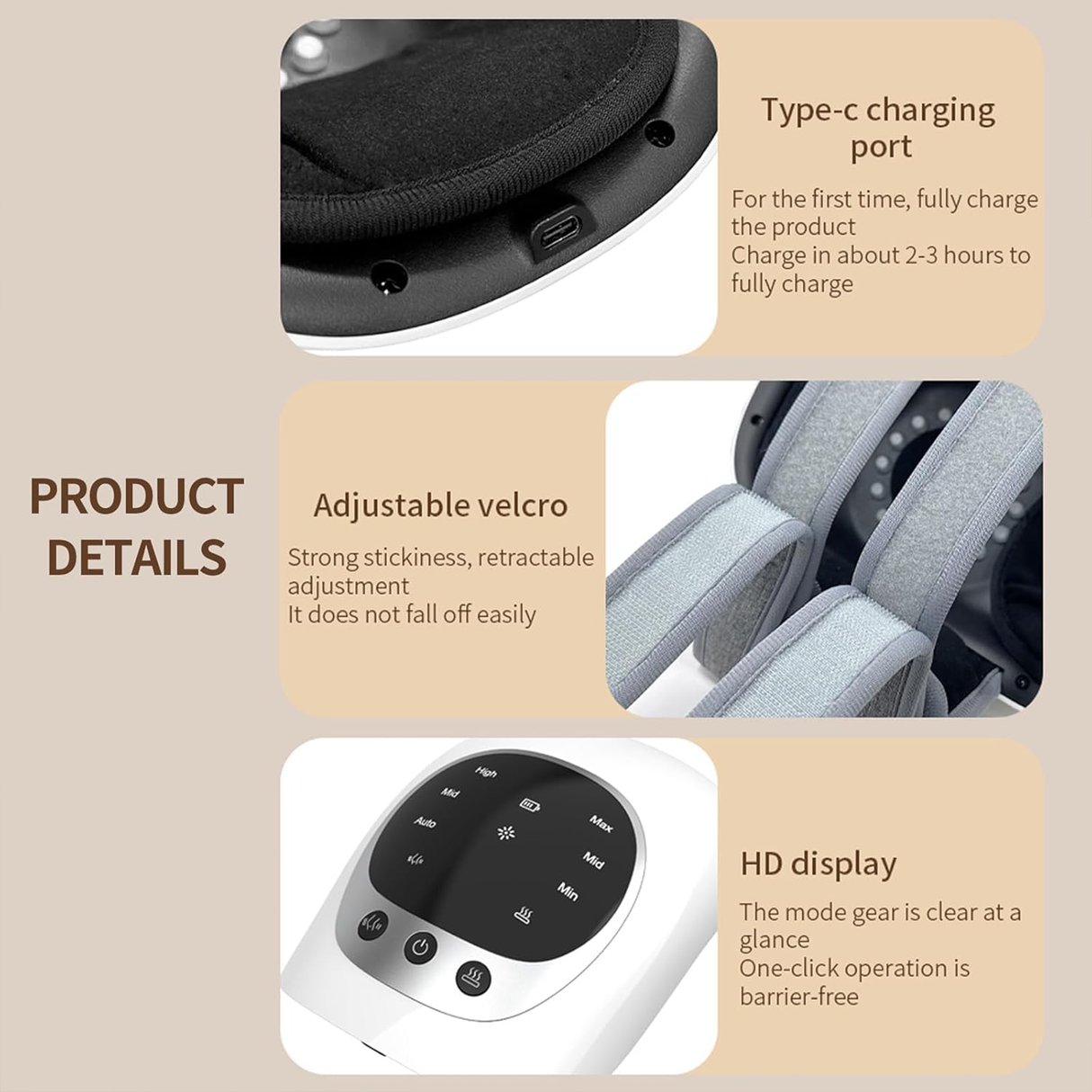Knee Massager with Infrared Heat & Vibration