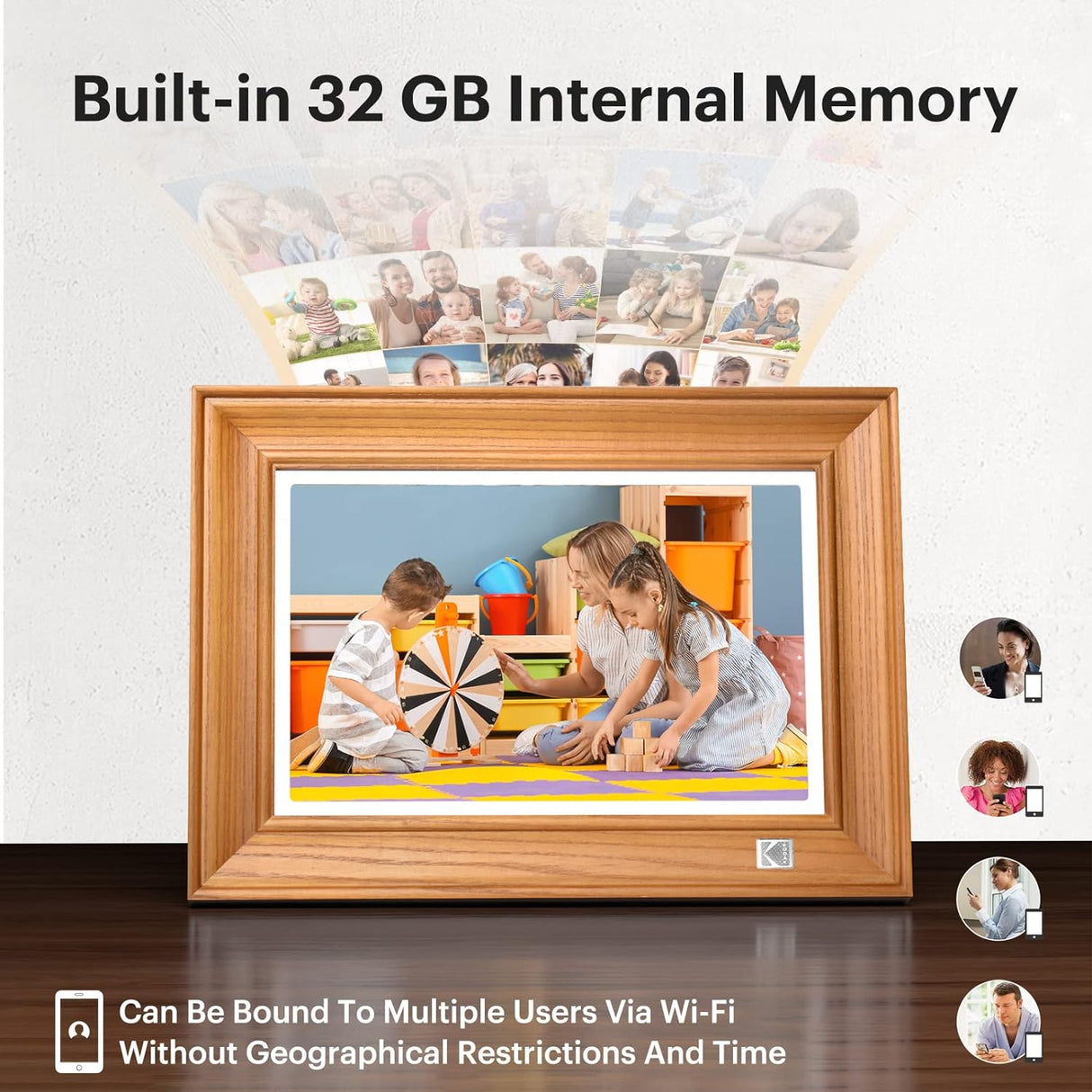 FHD Digital Photo Frame Touch Screen with Wi-Fi Enabled by KODAK | Digital Photo Frame | Tradeo Shopping