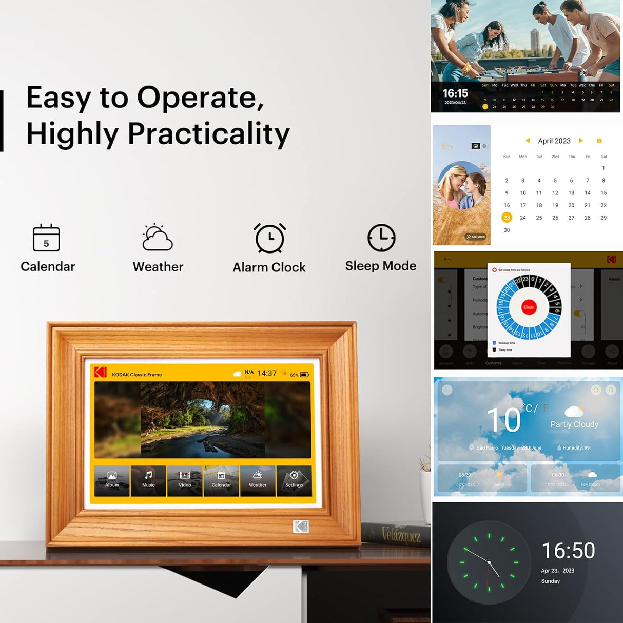 FHD Digital Photo Frame Touch Screen with Wi-Fi Enabled by KODAK | Digital Photo Frame | Tradeo Shopping