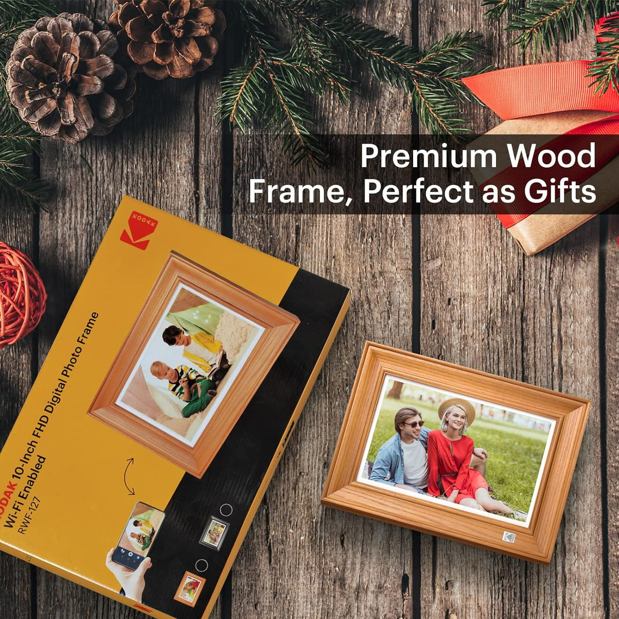 FHD Digital Photo Frame Touch Screen with Wi-Fi Enabled by KODAK | Digital Photo Frame | Tradeo Shopping
