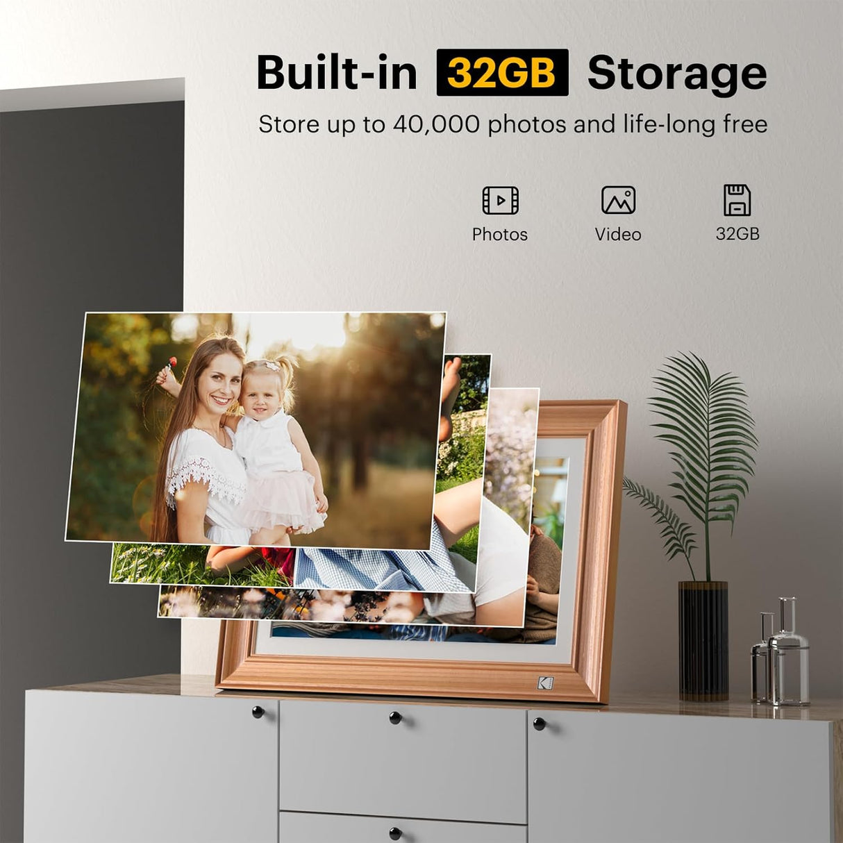 FHD Digital Photo Frame Touch Screen with Wi-Fi Enabled by KODAK | Digital Photo Frame | Tradeo Shopping