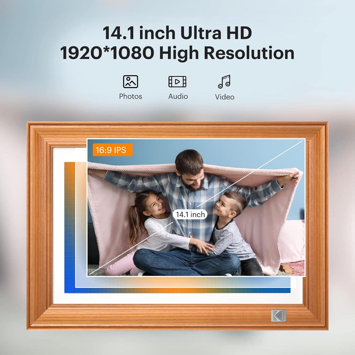 FHD Digital Photo Frame Touch Screen with Wi-Fi Enabled by KODAK | Digital Photo Frame | Tradeo Shopping