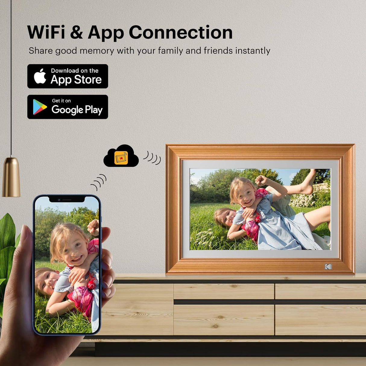 FHD Digital Photo Frame Touch Screen with Wi-Fi Enabled by KODAK | Digital Photo Frame | Tradeo Shopping