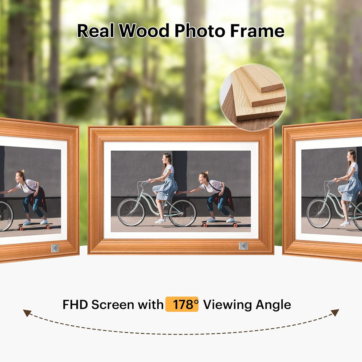 FHD Digital Photo Frame Touch Screen with Wi-Fi Enabled by KODAK | Digital Photo Frame | Tradeo Shopping