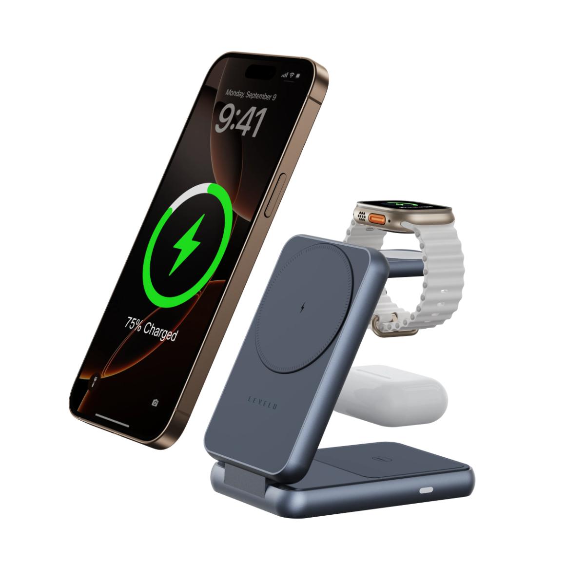 Levelo 3 in 1 Foldable Wireless Charger