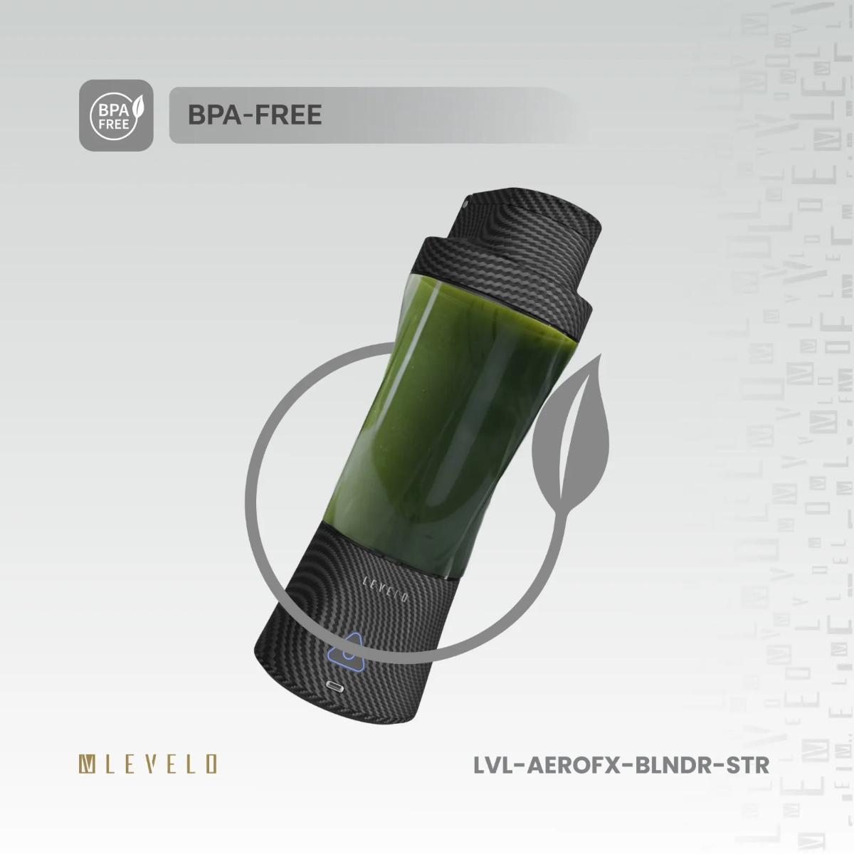 Levelo Portable Carbon Fiber Blender Aeroflex