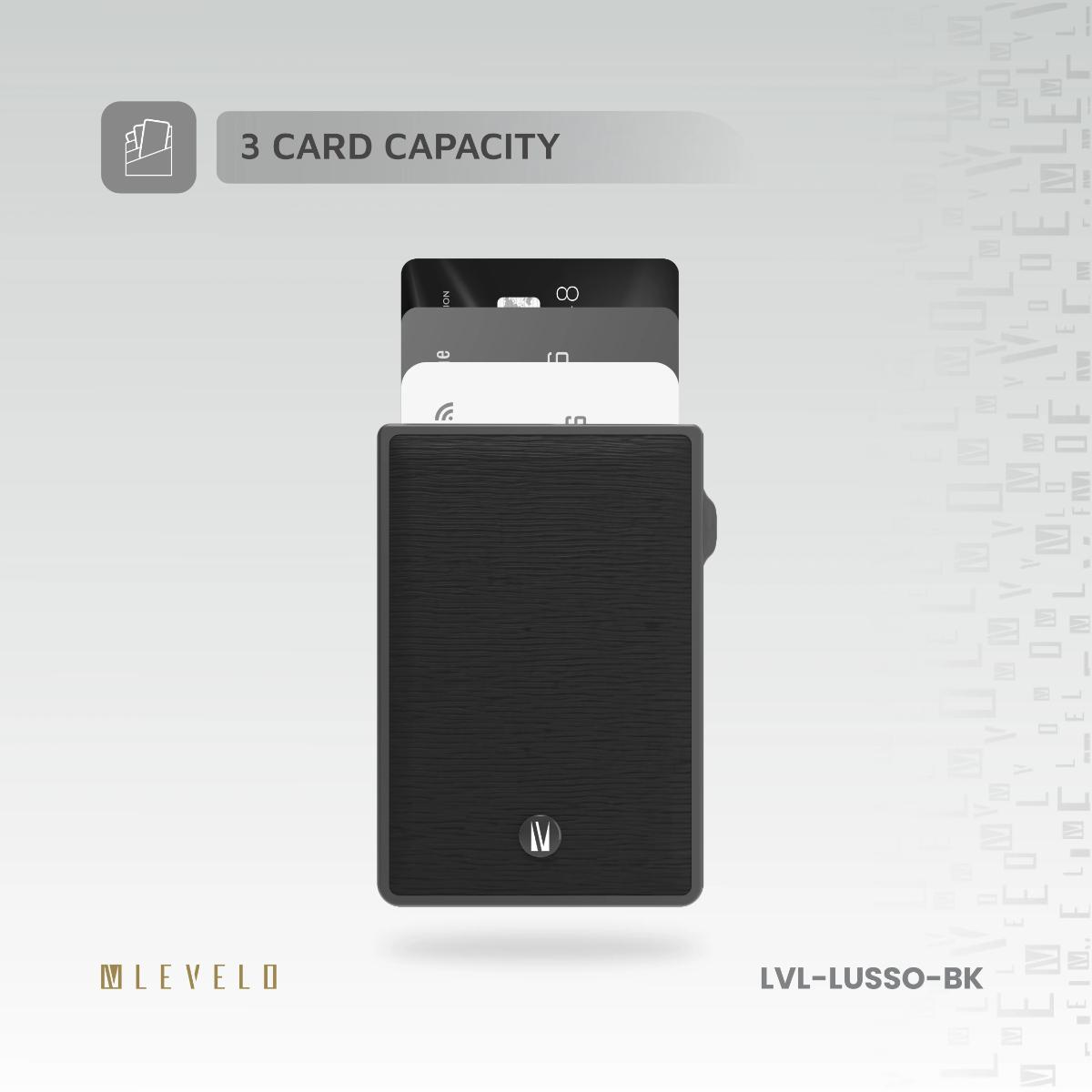 Levelo Lusso MagSafe Saffiano Leather Card Holder