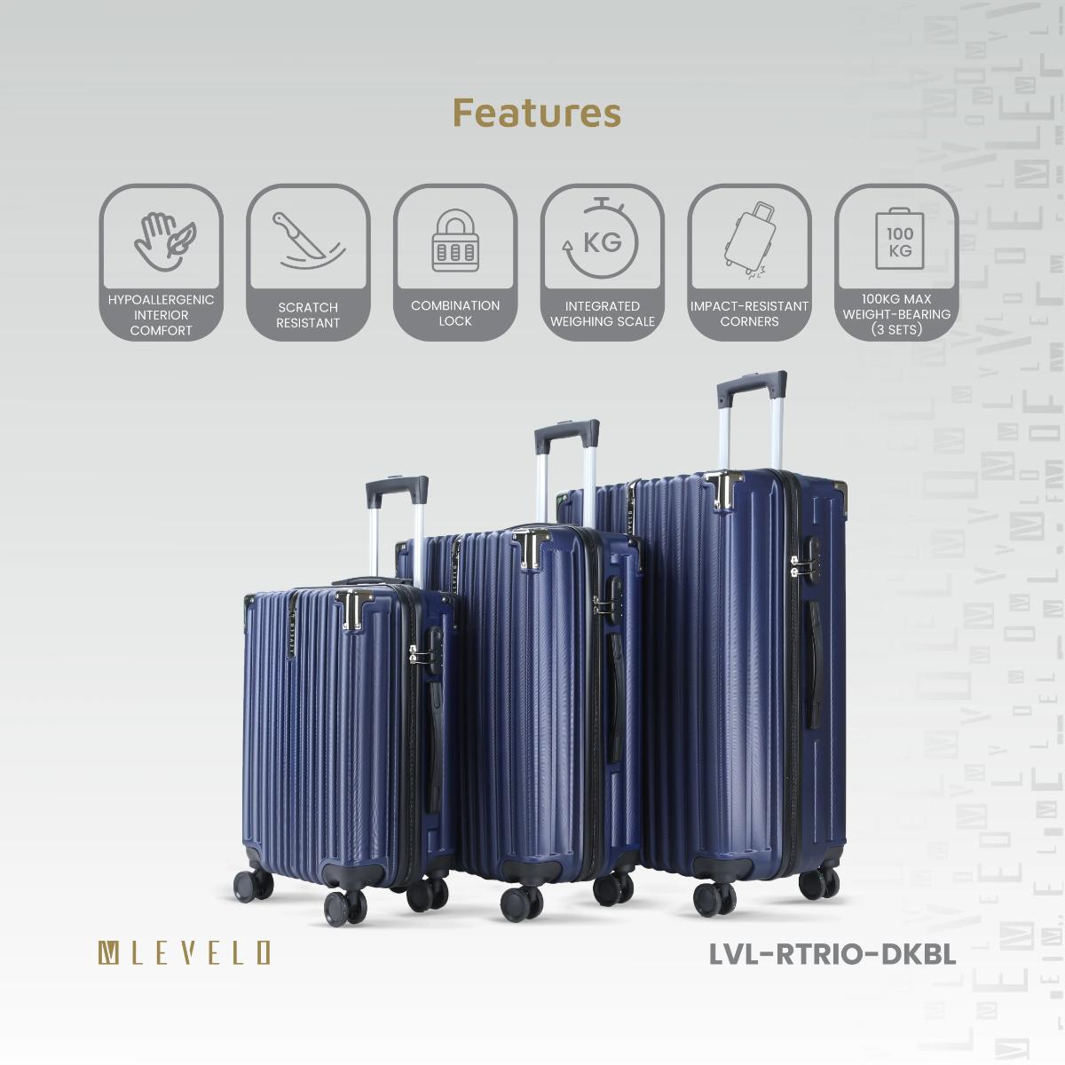 Levelo RoamTrio ABS 3 Set Luggage