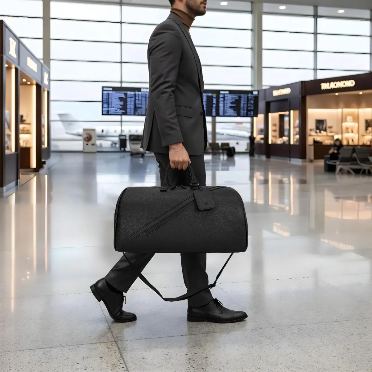 Levelo CarryAll PU Leather Duffle Bag