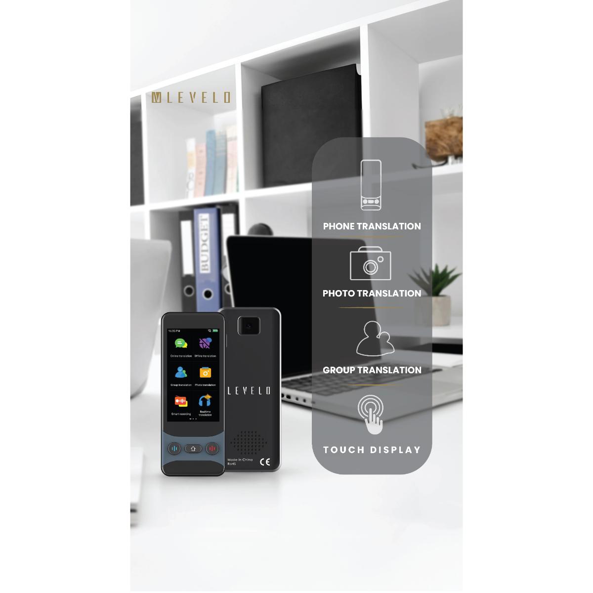 Levelo FluentLink Offline & Online Voice Translator