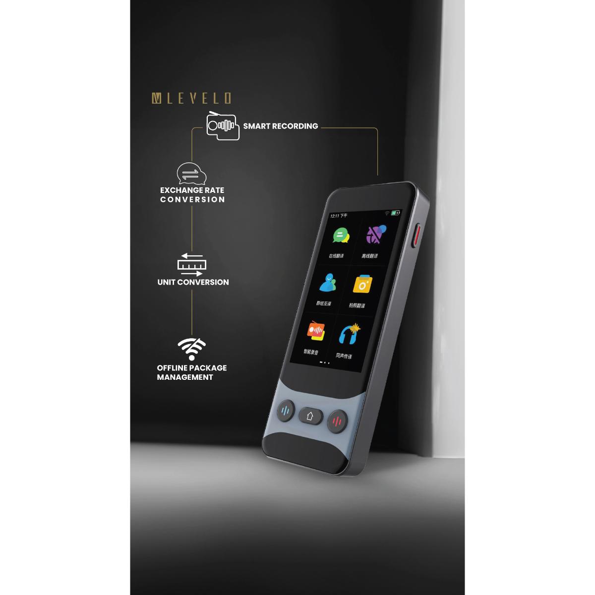 Levelo FluentLink Offline & Online Voice Translator