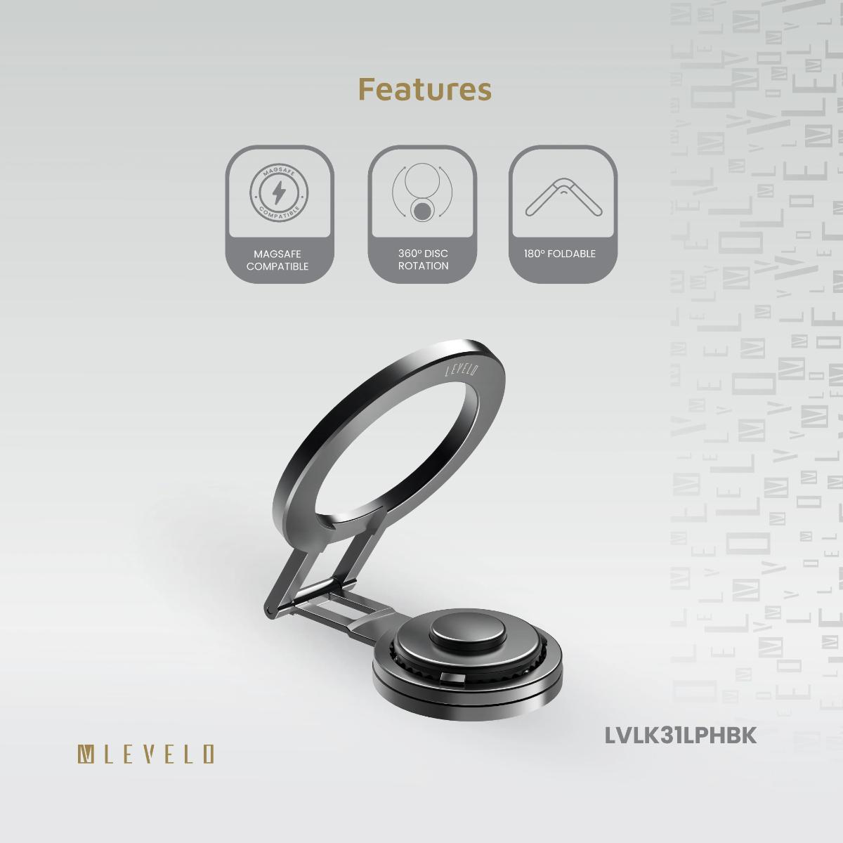 Levelo Kaito 3 In 1 Magsafe Laptop Phone Holder