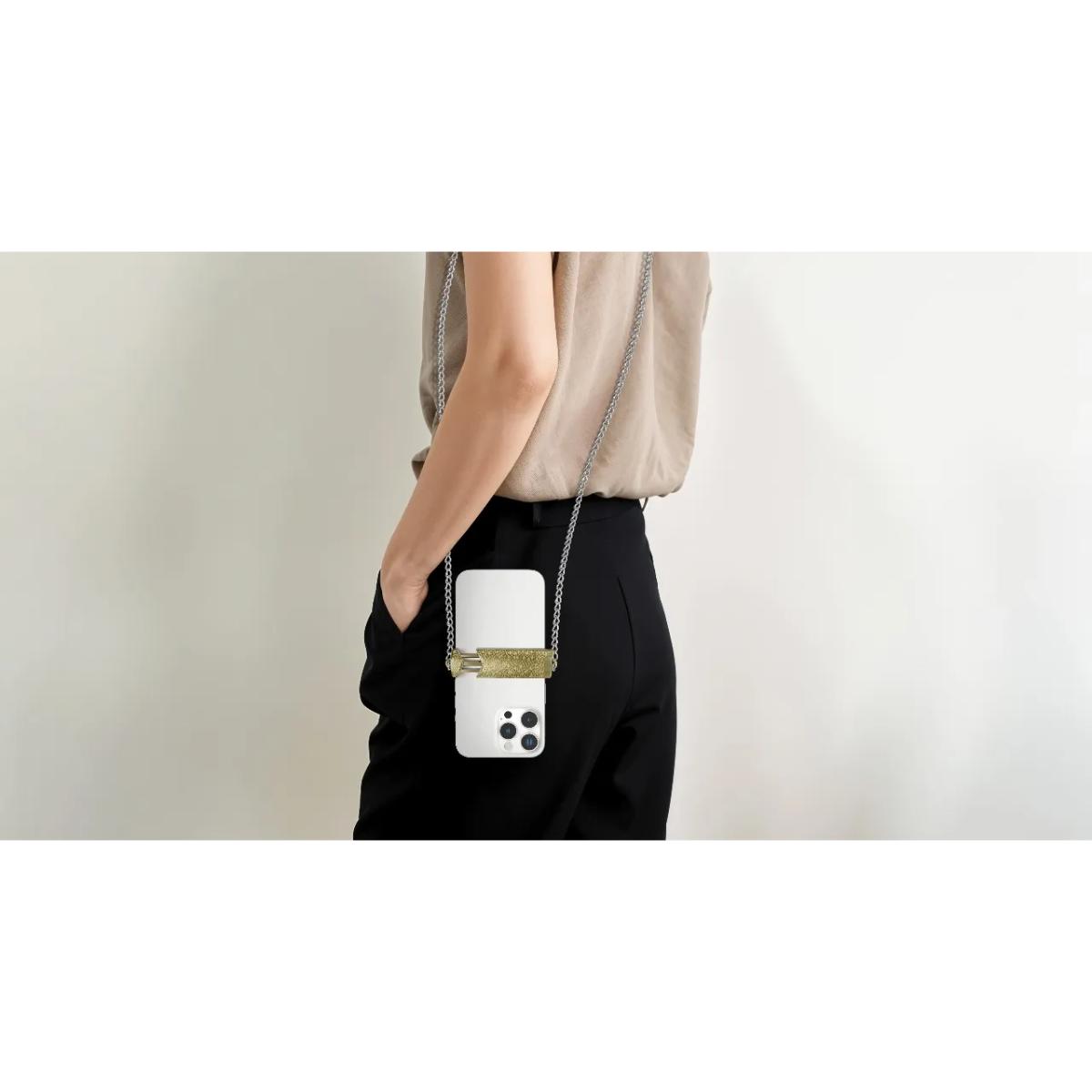 Levelo Lana Crossbody Chain Back Clip Phone Holder