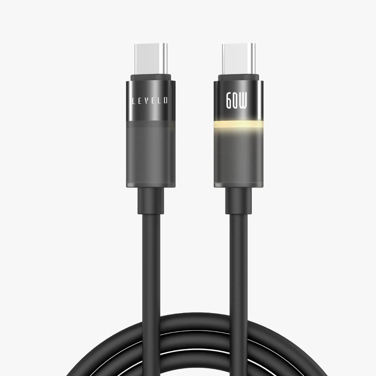 Levelo Luno 60W LED Type-C to Type-C Cable