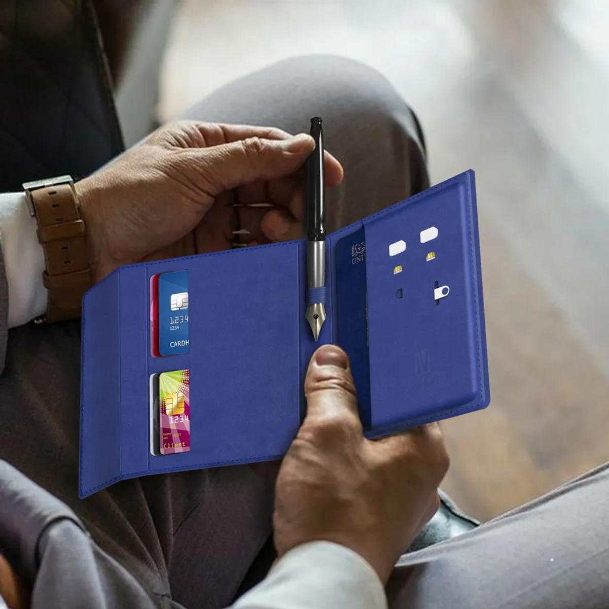 Levelo Offshore Passport Holder Leather Case
