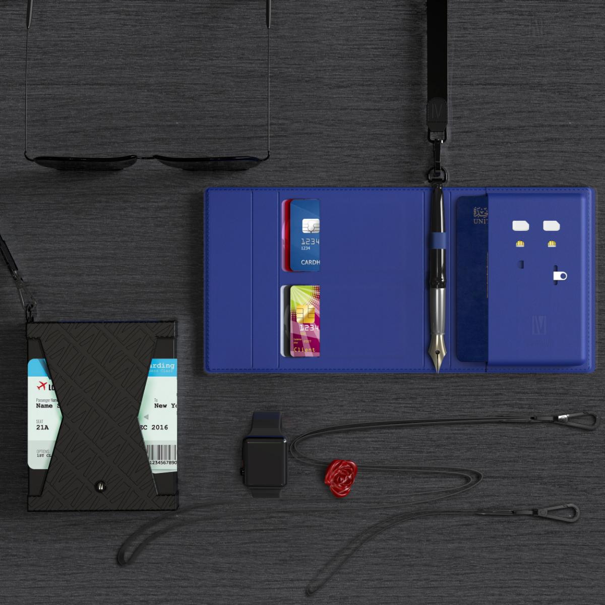 Levelo Offshore Passport Holder Leather Case