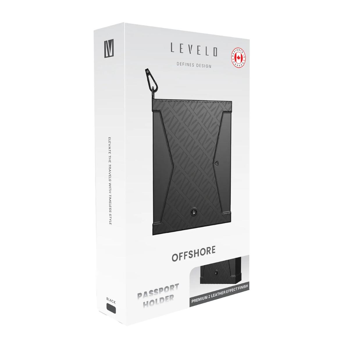 Levelo Offshore Passport Holder Leather Case