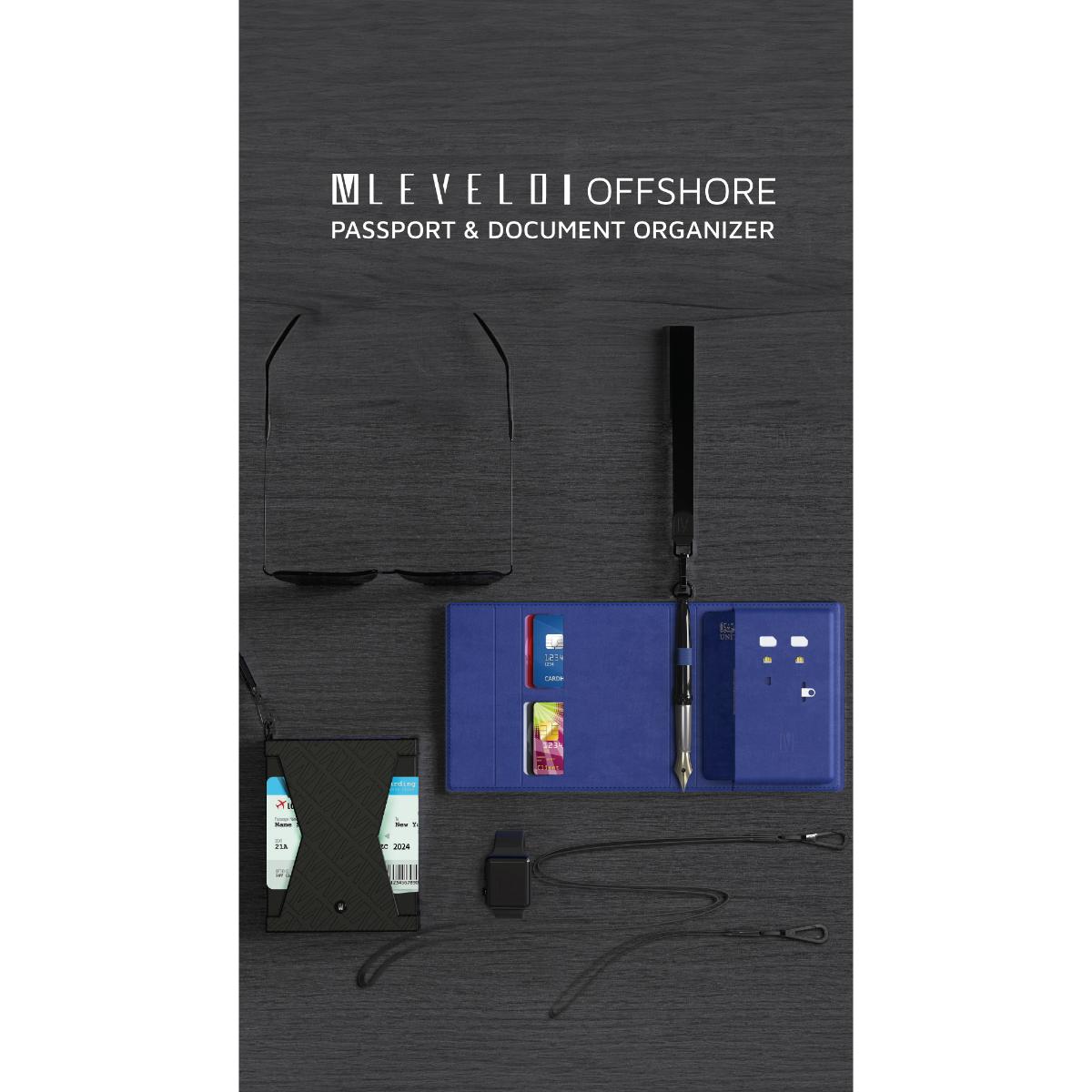 Levelo Offshore Passport Holder Leather Case