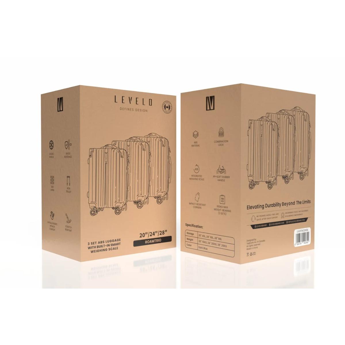 Levelo RoamTrio ABS 3 Set Luggage