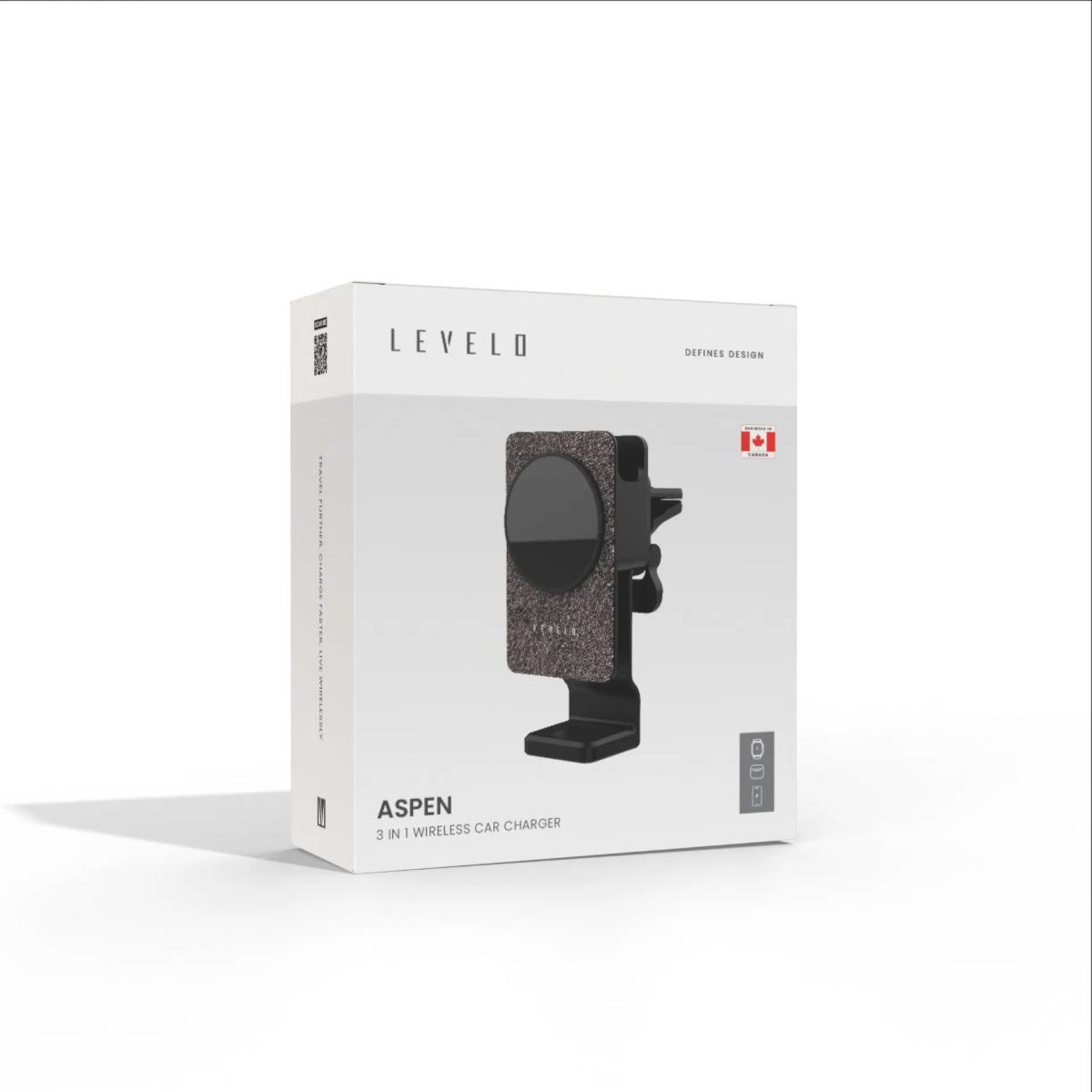 Levelo Aspen 3 in 1 Wireless Car Charger