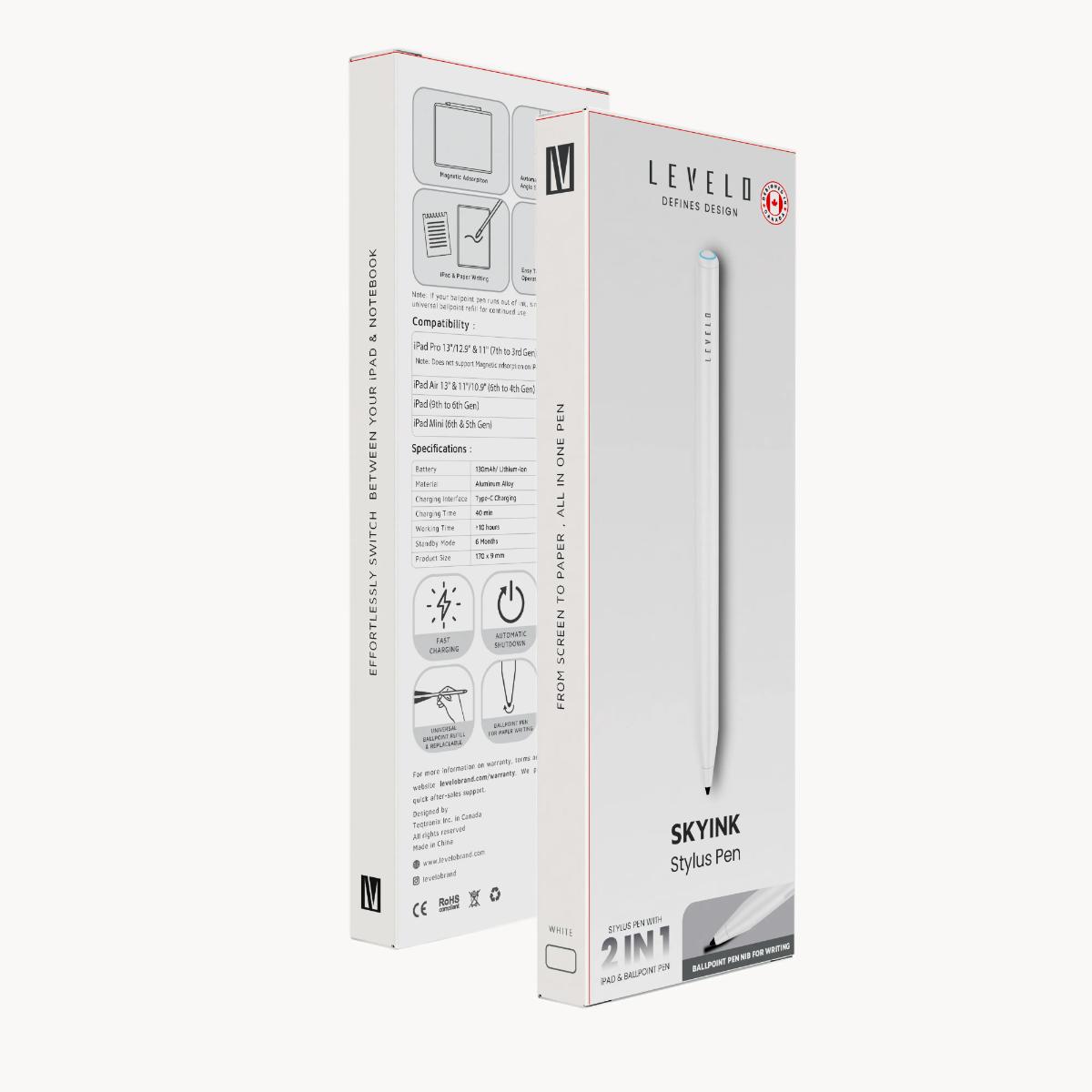 Levelo SkyInk 2-in-1 iPad Stylus & Paper Pen