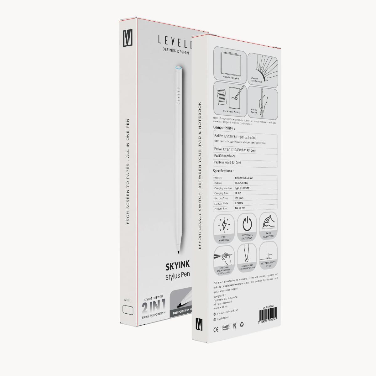 Levelo SkyInk 2-in-1 iPad Stylus & Paper Pen