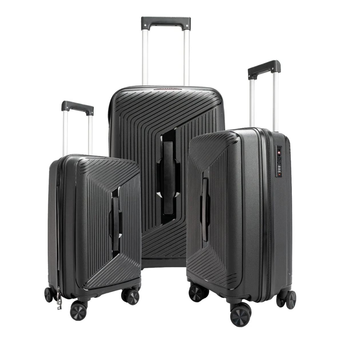 Levelo Tenax PP Unbreakable Set Of 3 Travel Luggage