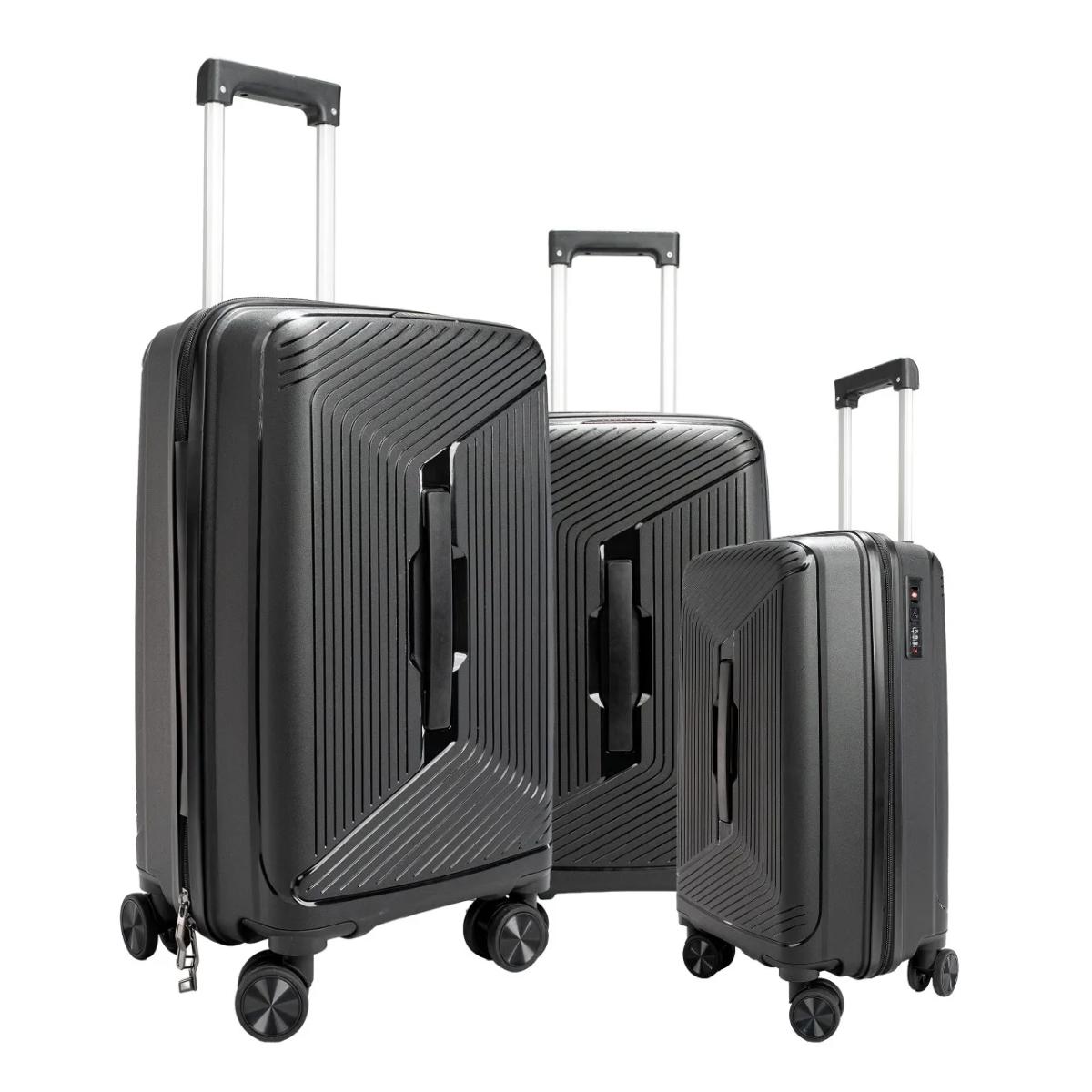 Levelo Tenax PP Unbreakable Set Of 3 Travel Luggage