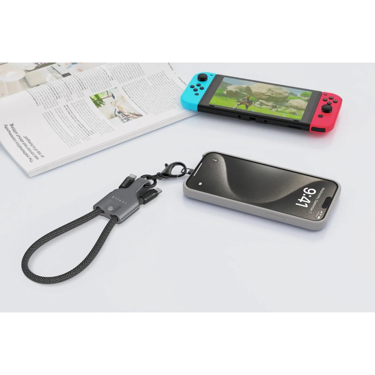 Levelo Tugo 60W Short Type-C Lanyard Cable