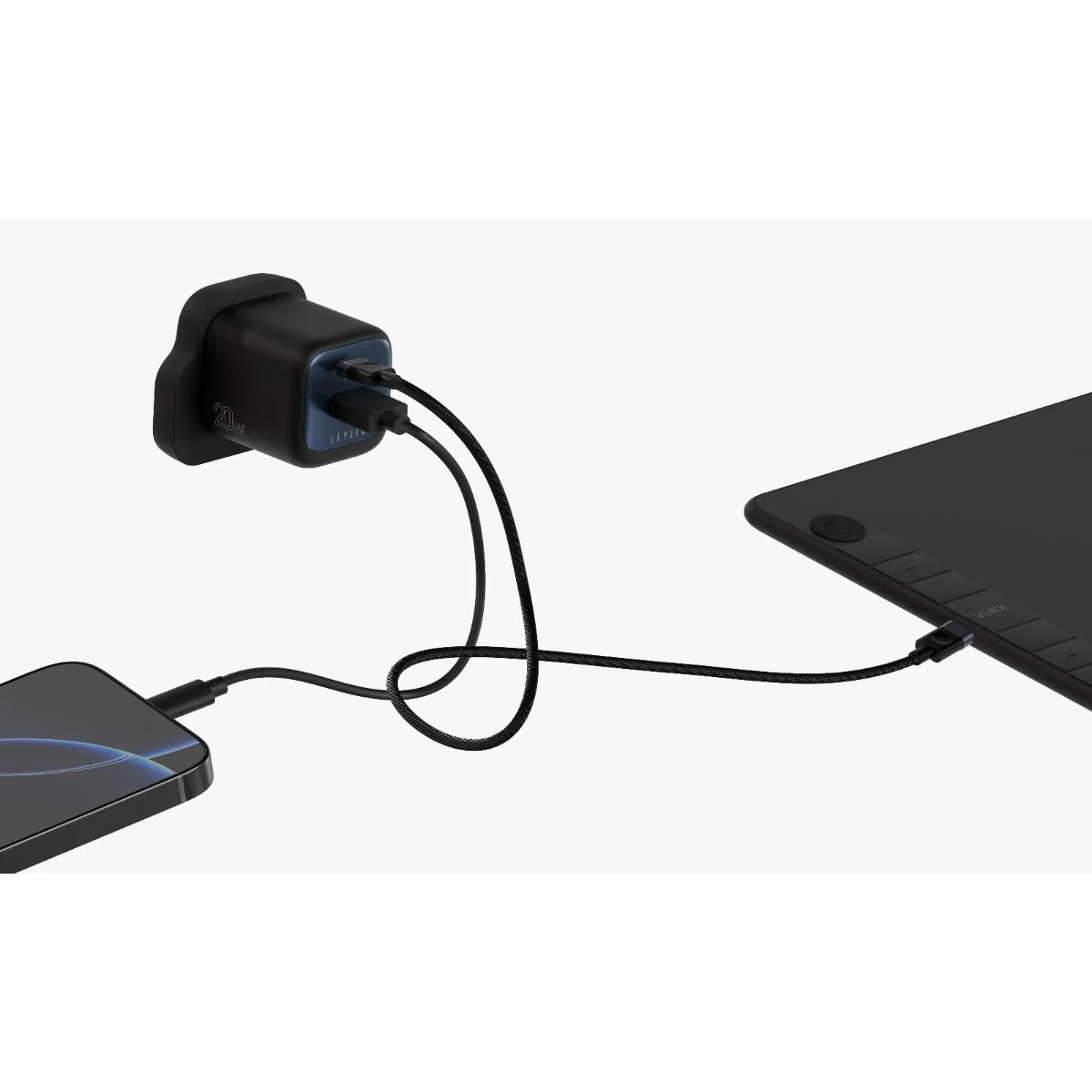 Levelo Vero 20W Dual-Port GaN Wall Charger