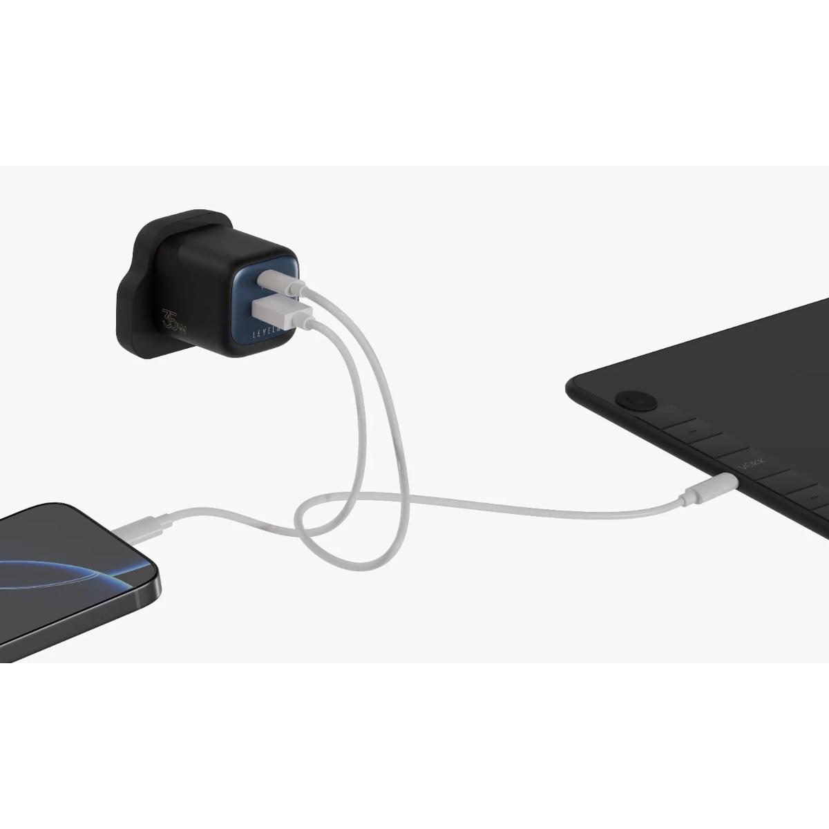 Levelo Vero GaN Double Port Adapter 35W