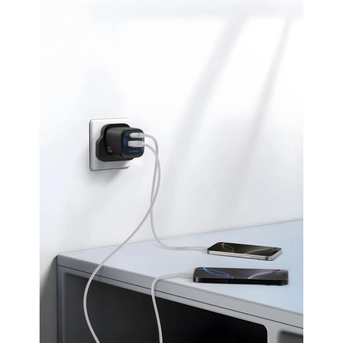 Levelo Vero GaN Double Port Adapter 35W