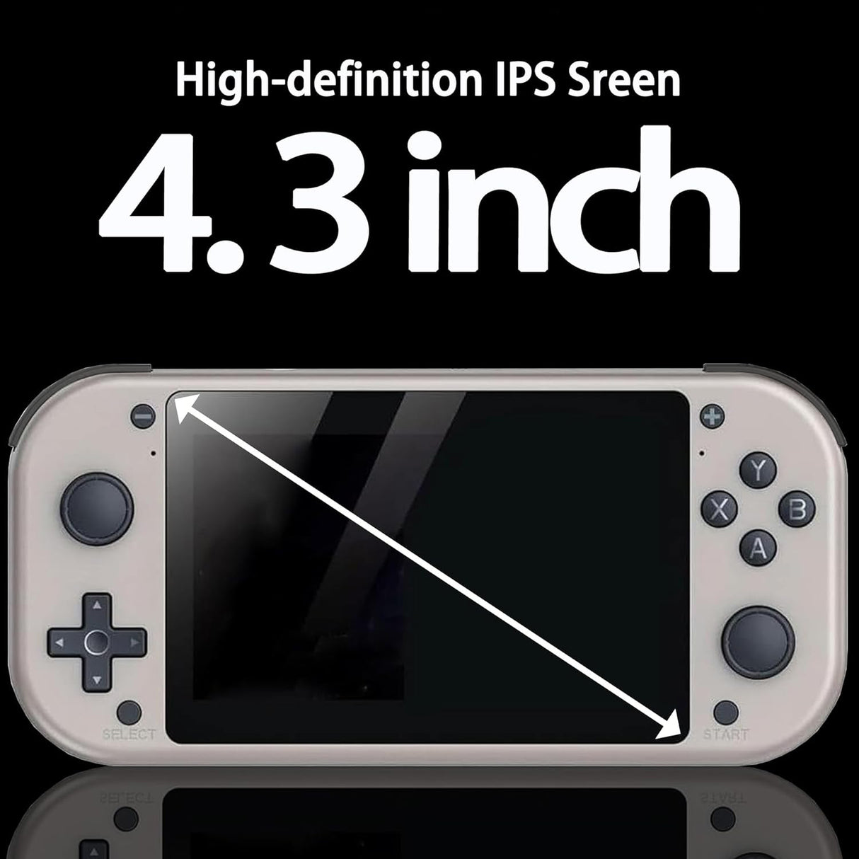 M17 Retro Handheld Game Console, 4.3-Inch Screen