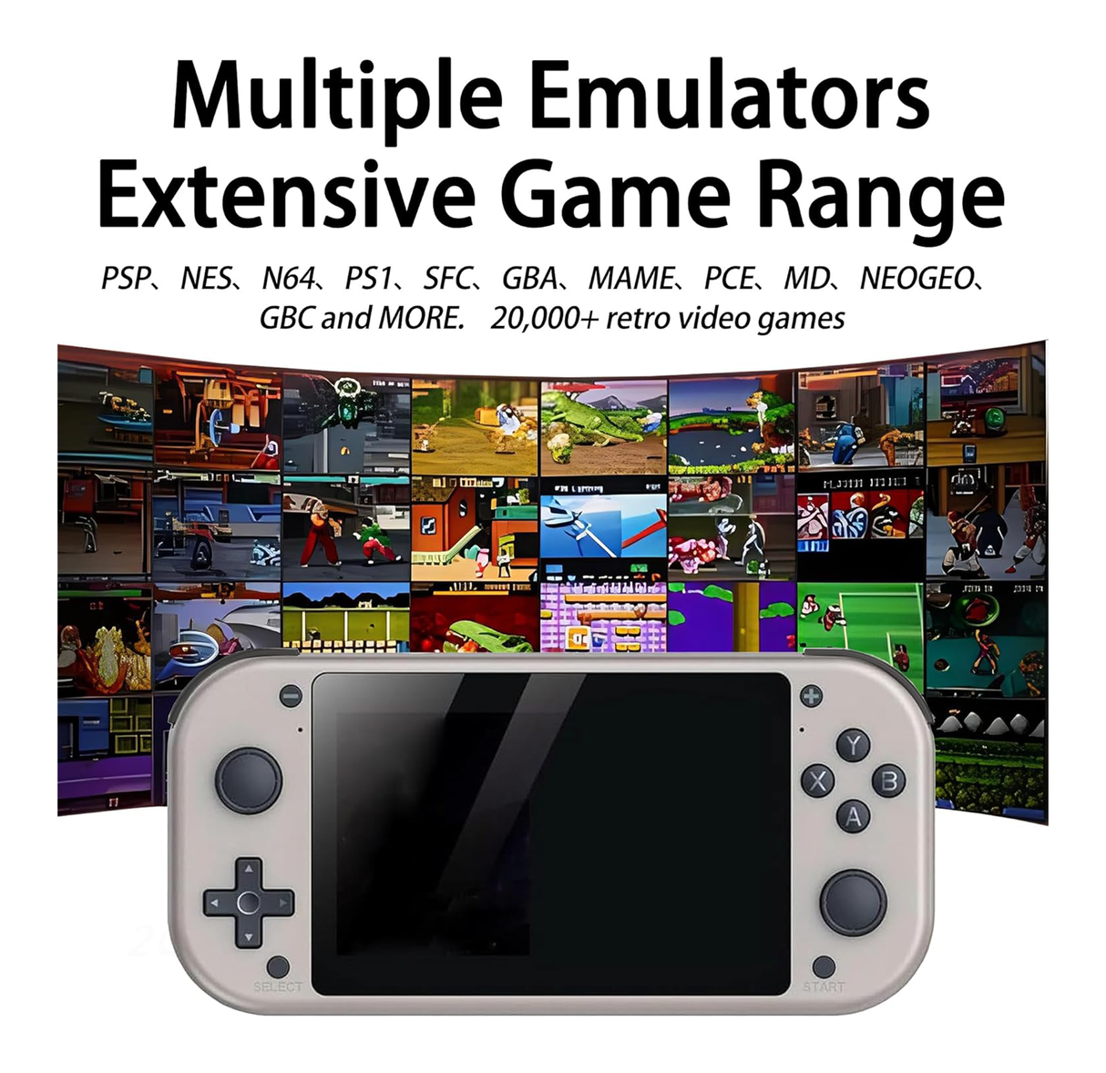 M17 Retro Handheld Game Console, 4.3-Inch Screen
