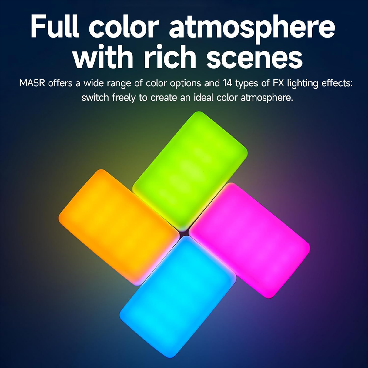 Magnetic Charging Full color LED - Selfie Light & Power Bank by Godox | RGB selfie light | Tradeo Shopping