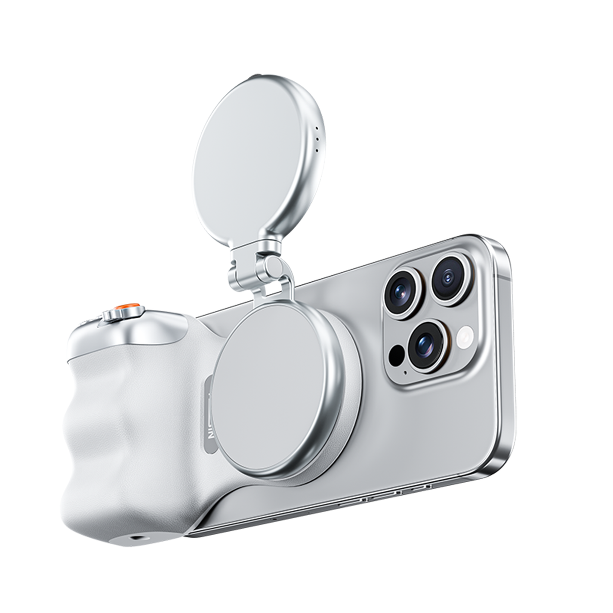 Magnetic Phone Camera Grip with Selfie Ring Light by Telesin