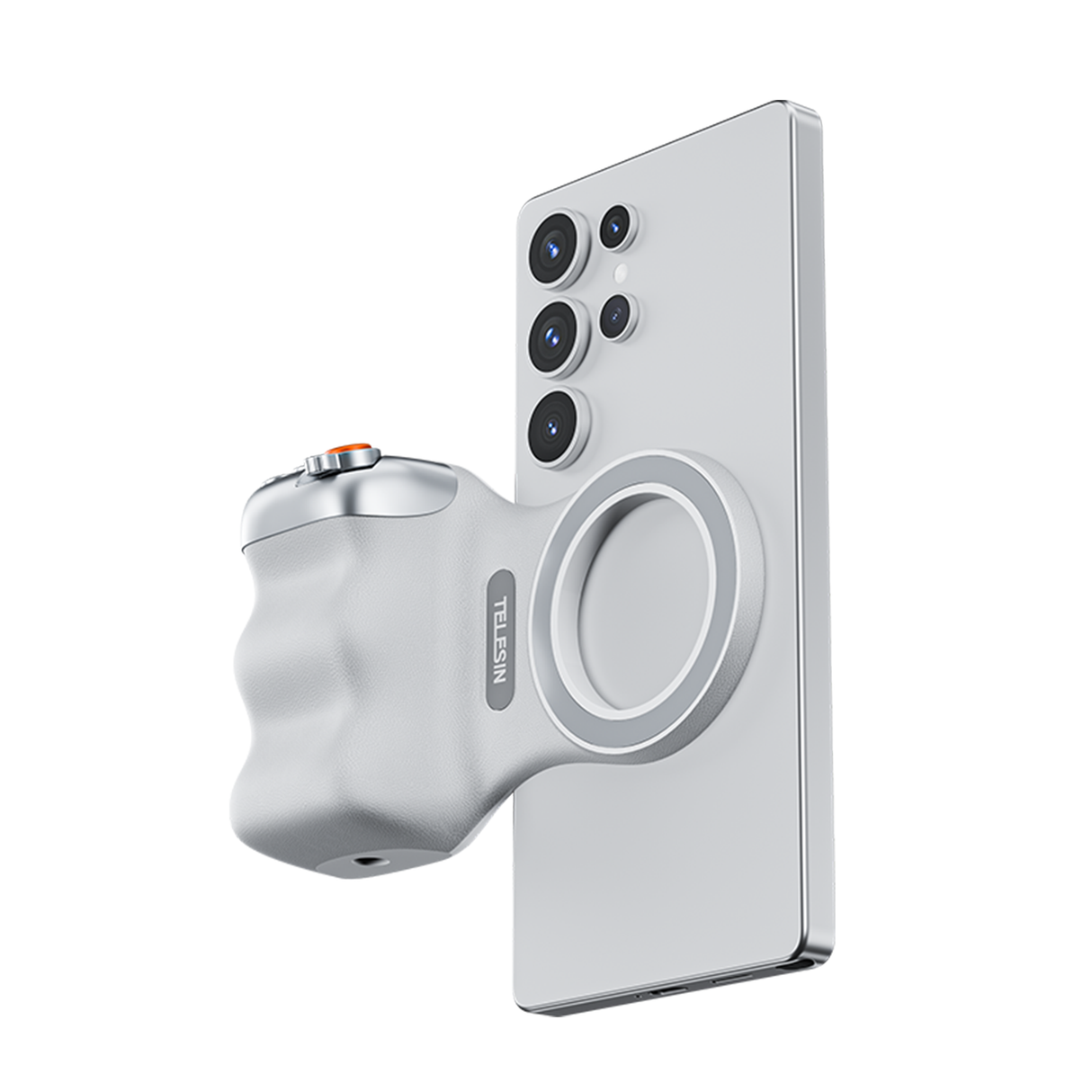 Magnetic Phone Camera Grip with Selfie Ring Light by Telesin