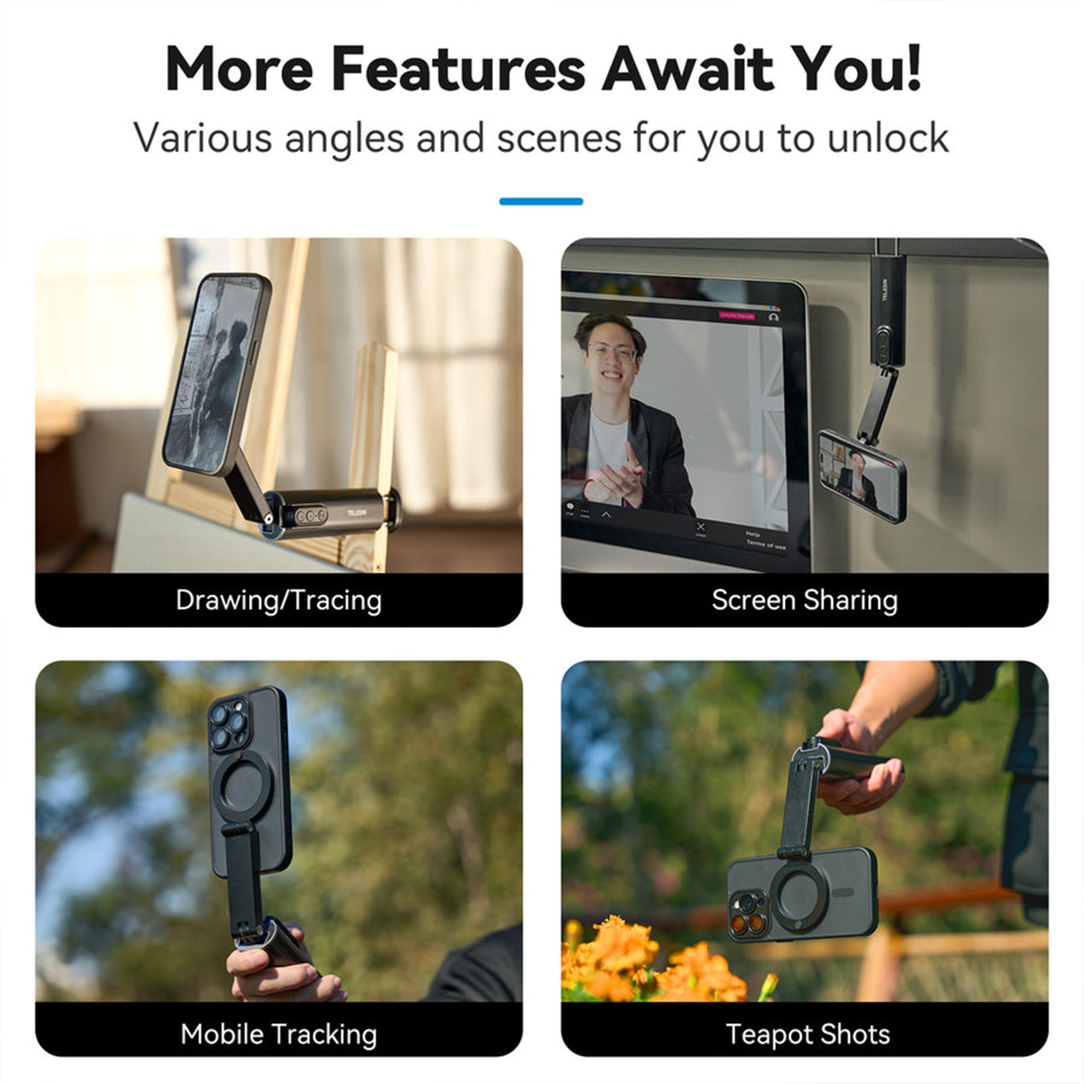 Magnetic Travel Phone Holder by TELESIN