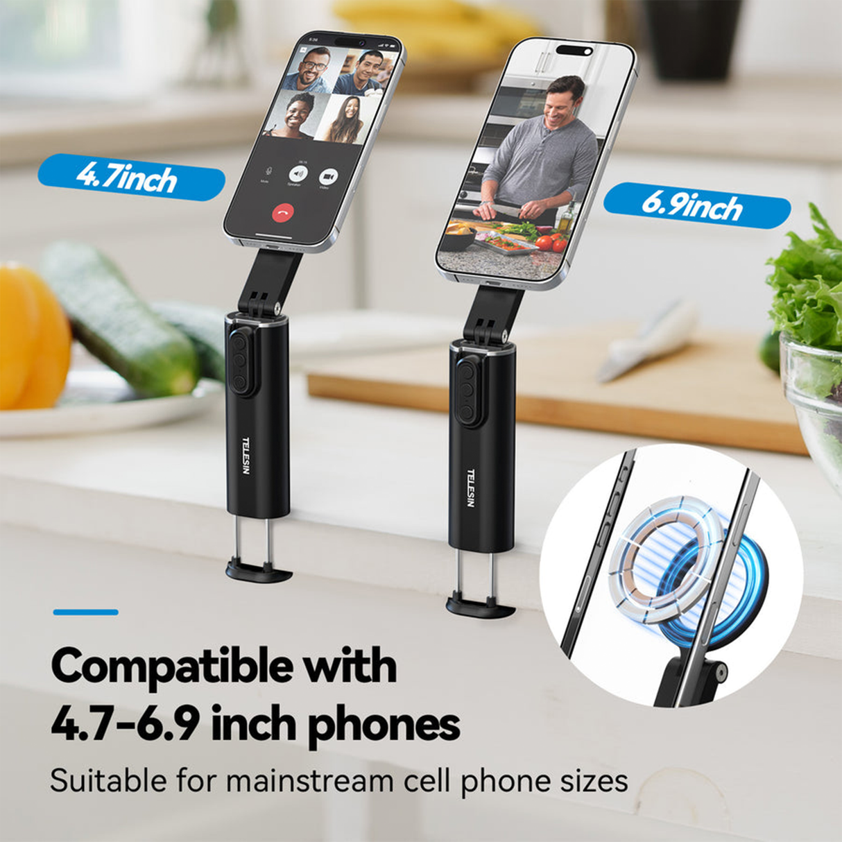 Magnetic Travel Phone Holder by TELESIN