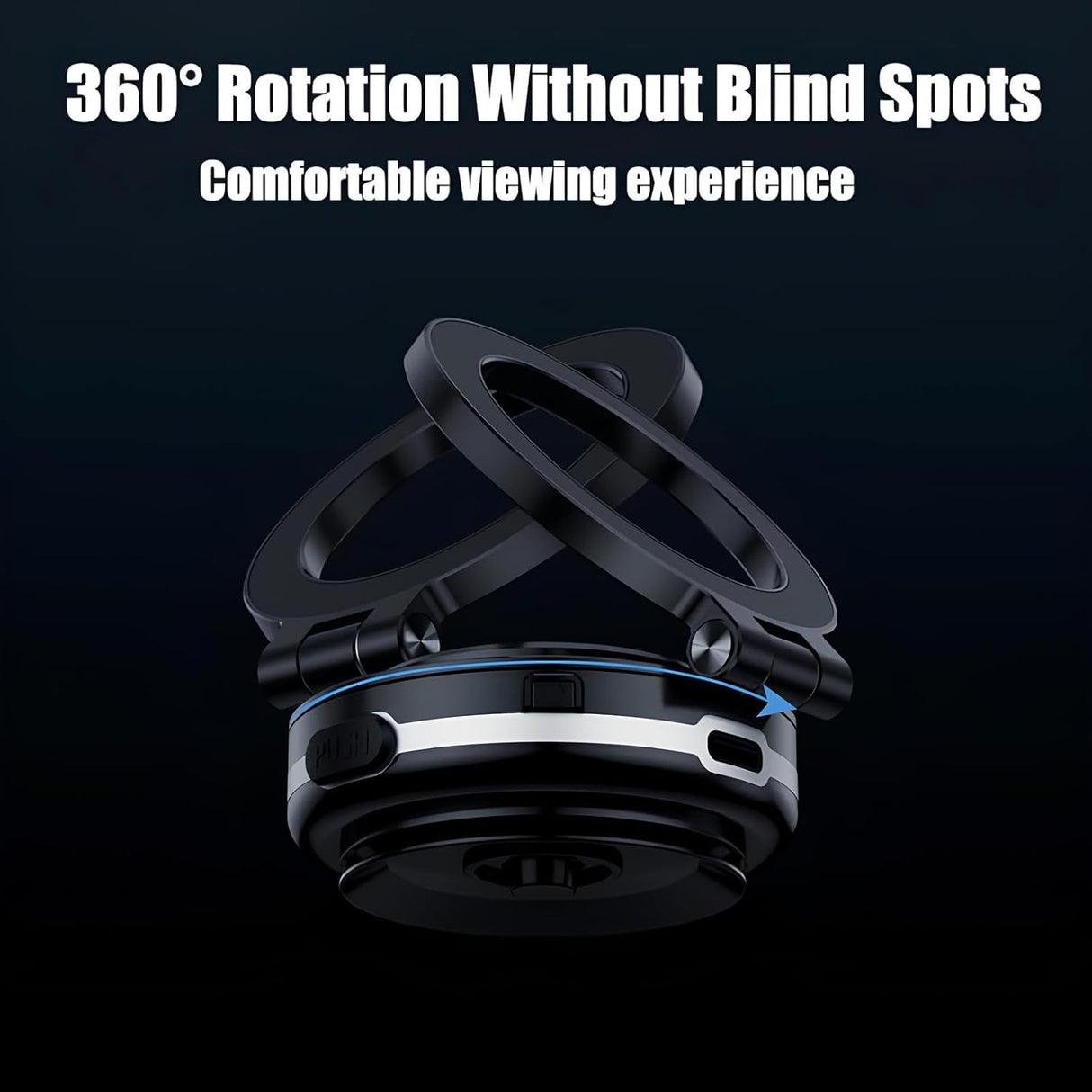 Magnetic Vacuum Suction Phone Holder C1 - 360 Degree Rotatable | Phone Holder | Tradeo Shopping