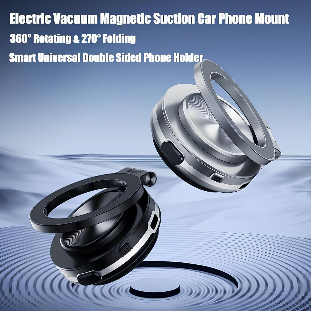 Magnetic Vacuum Suction Phone Holder C1 - 360 Degree Rotatable | Phone Holder | Tradeo Shopping