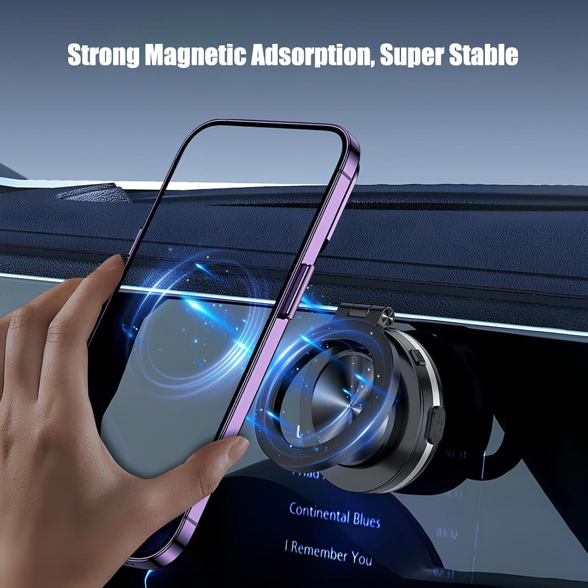 Magnetic Vacuum Suction Phone Holder C1 - 360 Degree Rotatable | Phone Holder | Tradeo Shopping