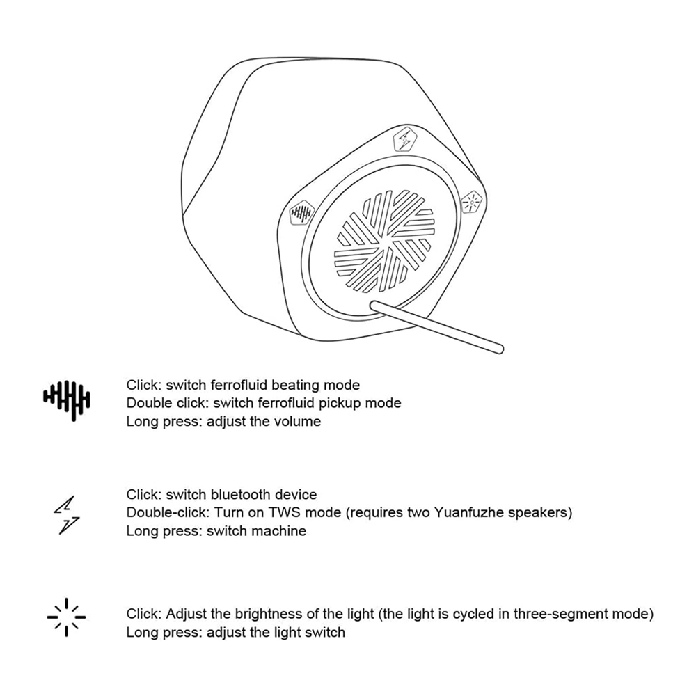 Magnetic Ferro fluid Bluetooth Speaker by FREKVENS | Speaker | Tradeo Shopping